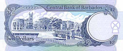 バルバドス・ドル(裏)