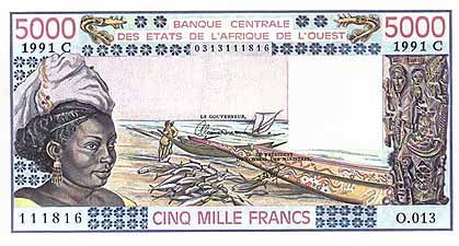 ブルンジ・フラン(表)