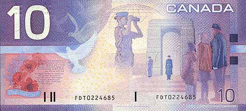 カナダ・ドル(裏)
