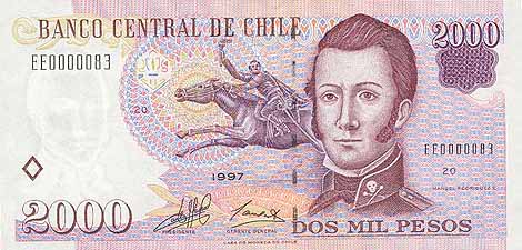 チリ・ペソ(表) チリ・ペソ(表)