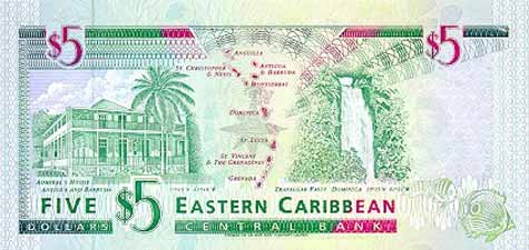東カリブ・ドル(裏)