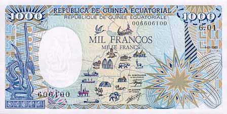 CFAフラン (BEAC)(表)