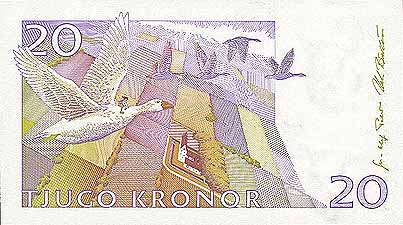 スウェーデン・クローナ(裏)