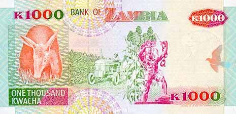 ザンビア・クワチャ(裏)