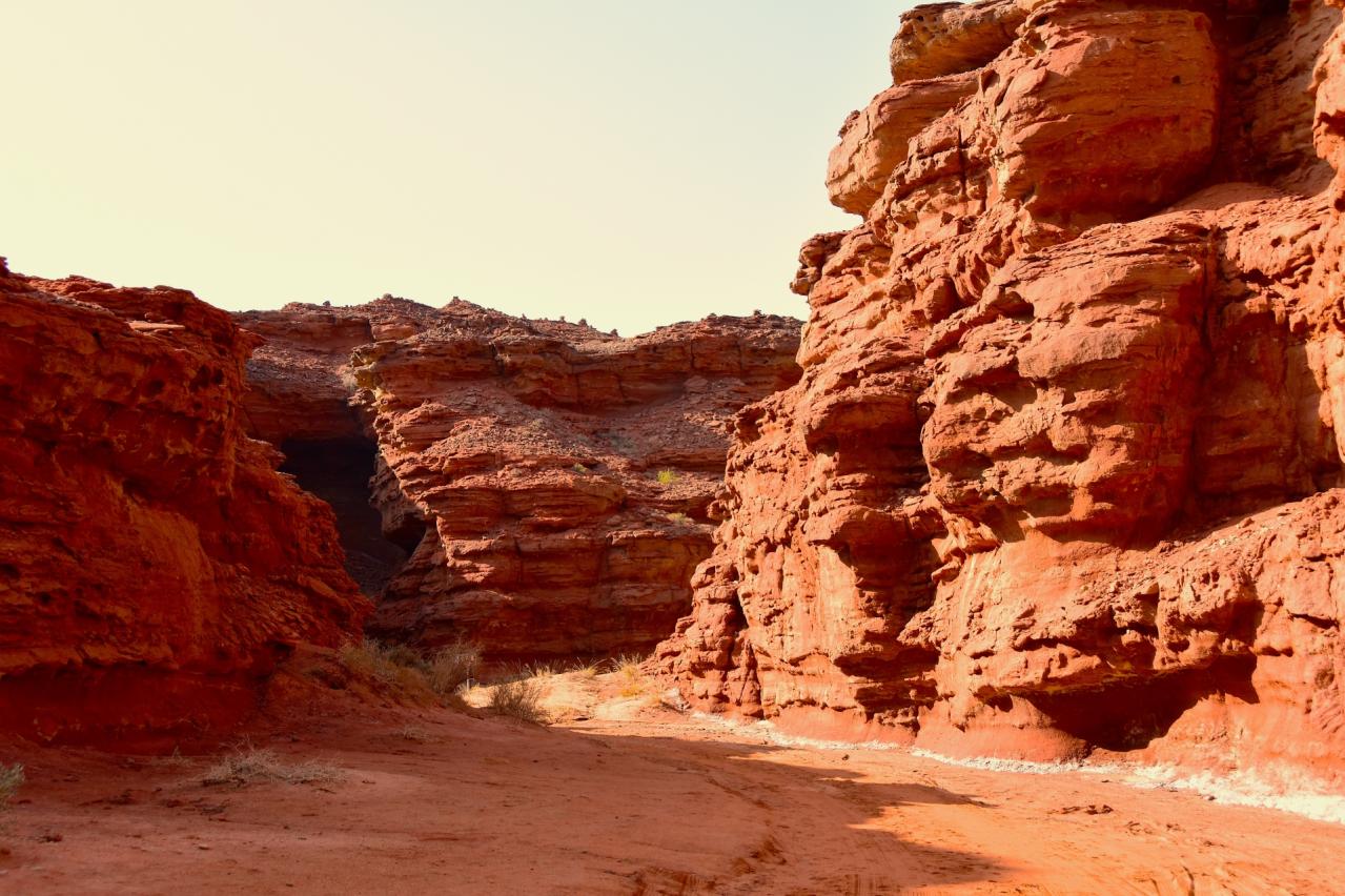 浸食と風食により形成された地形