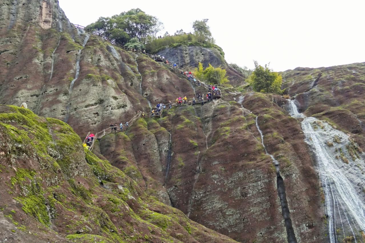 中国 武夷山 天游峰景区 晒布岩 滝